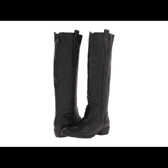 Brand New Nordstroms MIA Knee High Lace Up Riding Boots - Picture 3 of 4